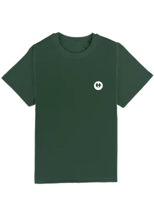 Camiseta Oversized Verde Oscuro