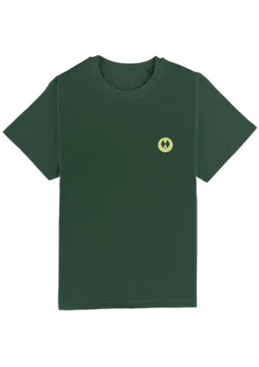 Camiseta Oversized Verde Oscuro