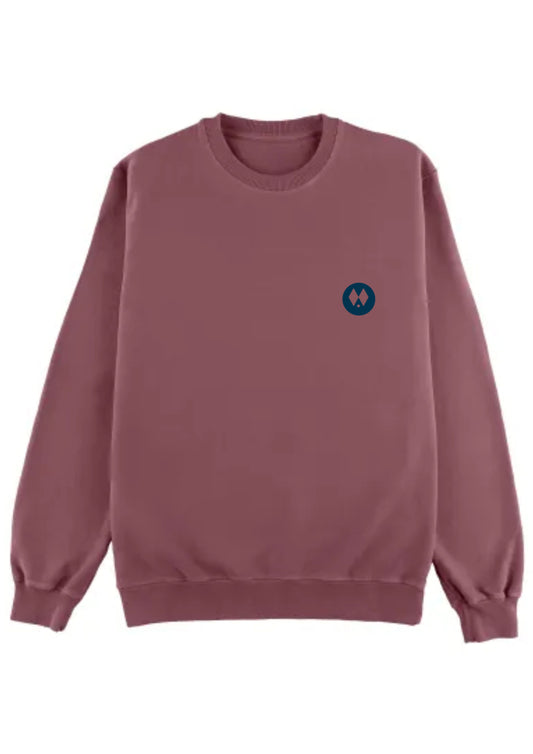 Sudadera Regular Fit Burdeos Empolvado