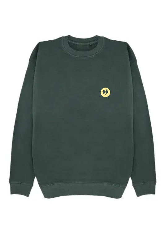 Sudadera Oversized Verde Oscuro