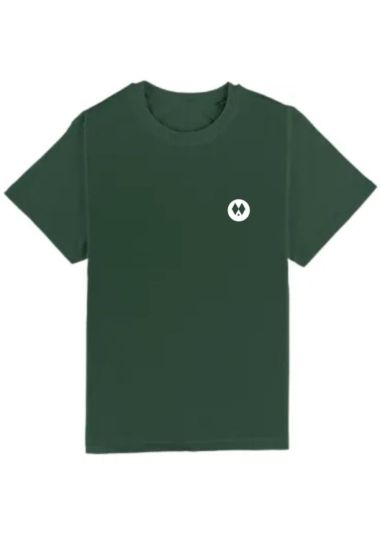 Camiseta Oversized Verde Oscuro