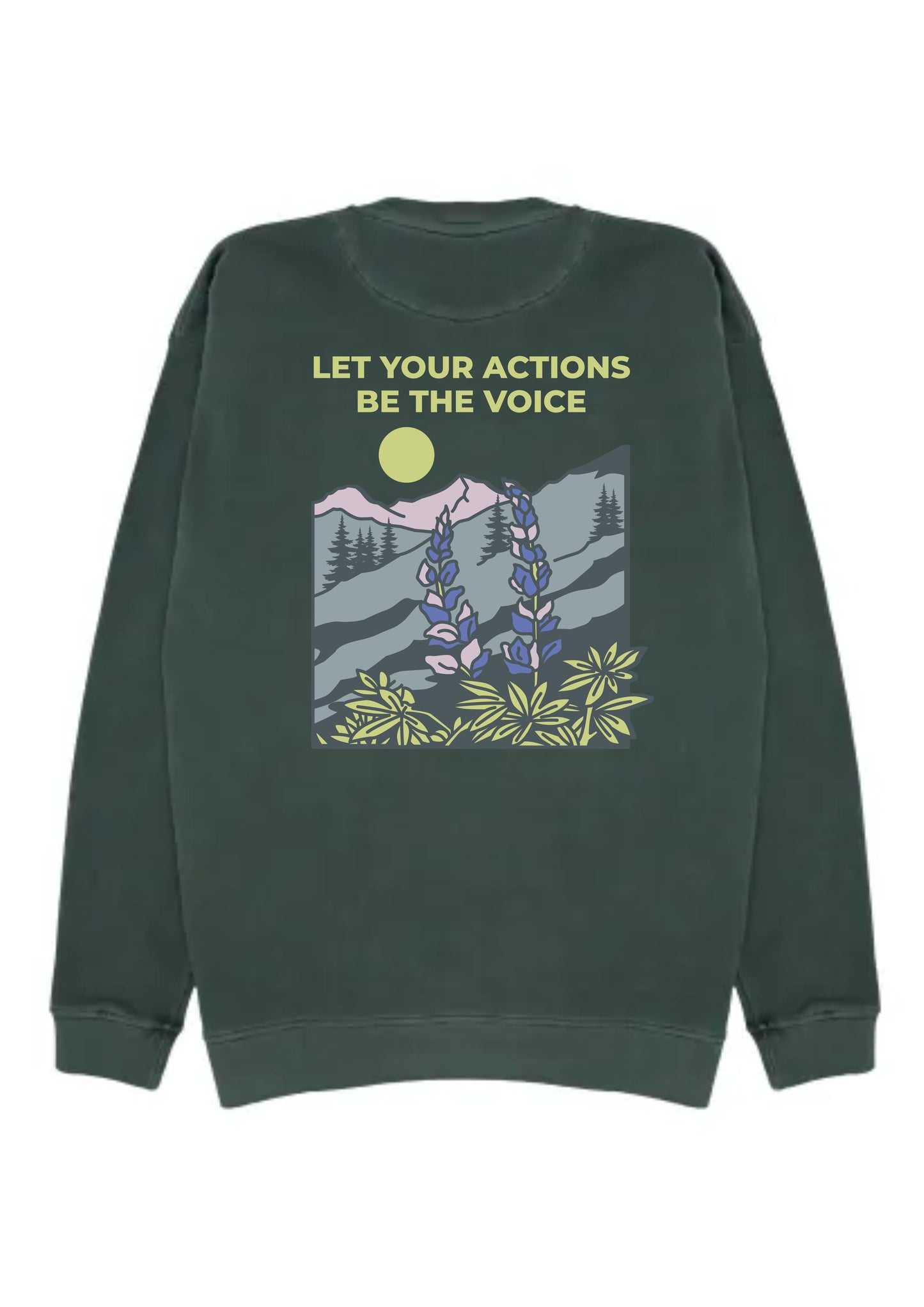 Sudadera Oversized Verde Oscuro