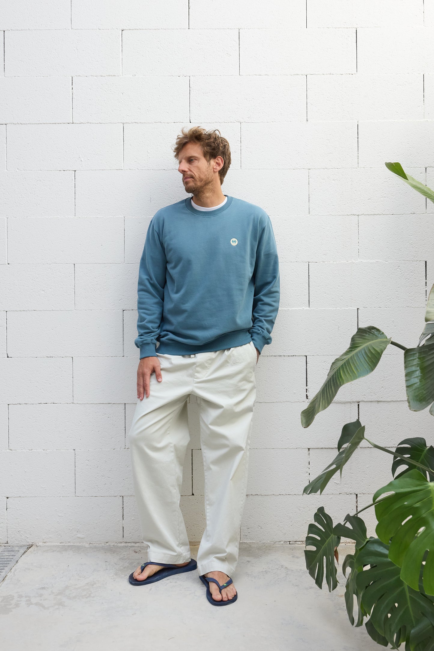 Sudadera Regular Fit Verde Oscuro