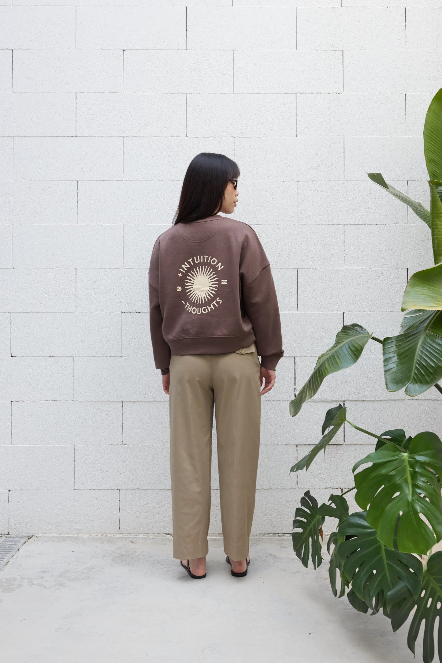 Sudadera Relaxed Fit Mocha