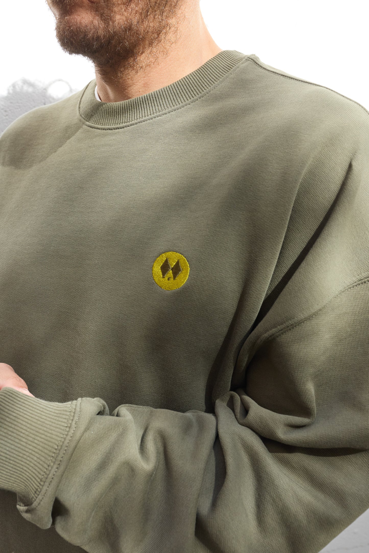 Sudadera Oversized Kahki