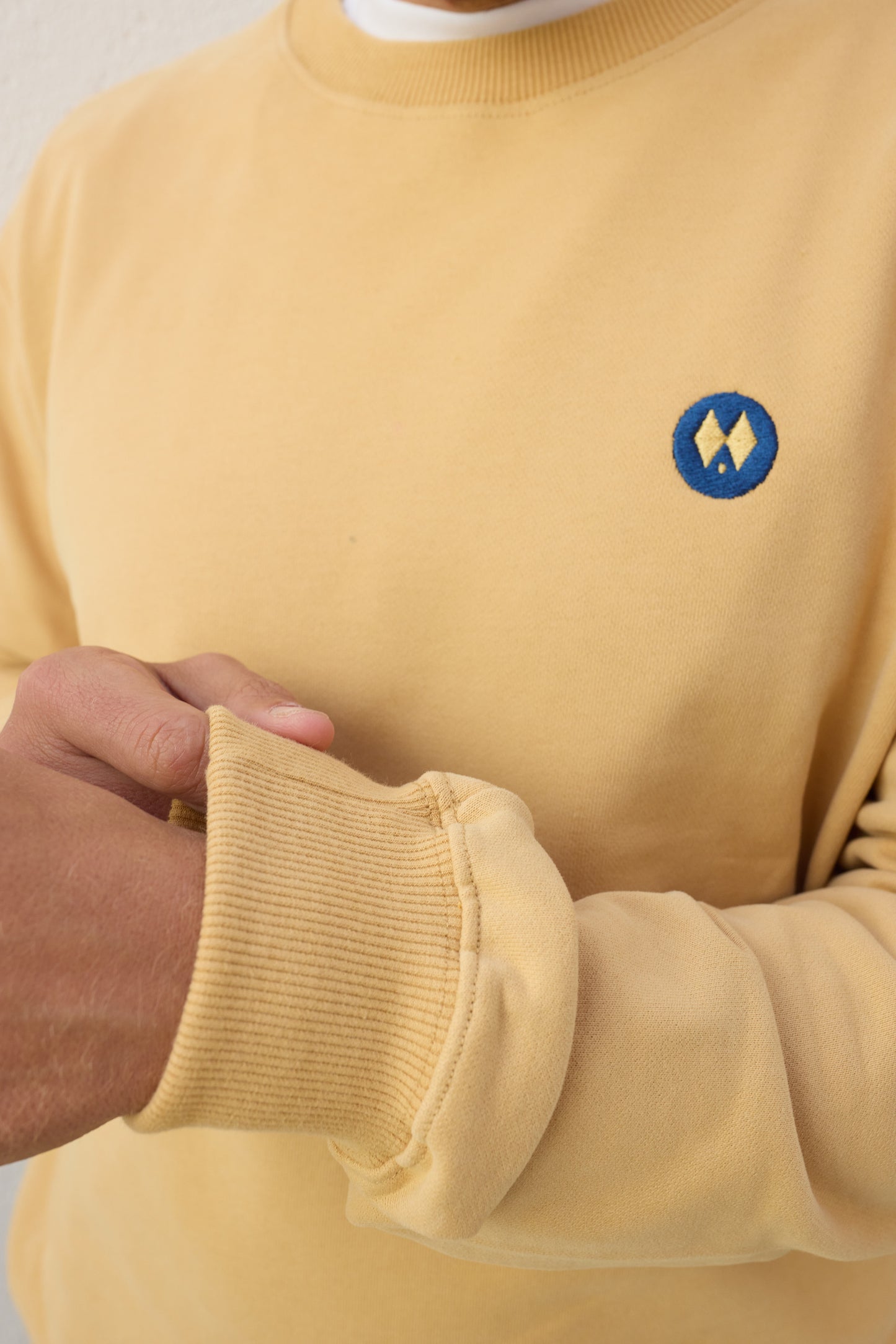 Sudadera Regular Fit Mostaza