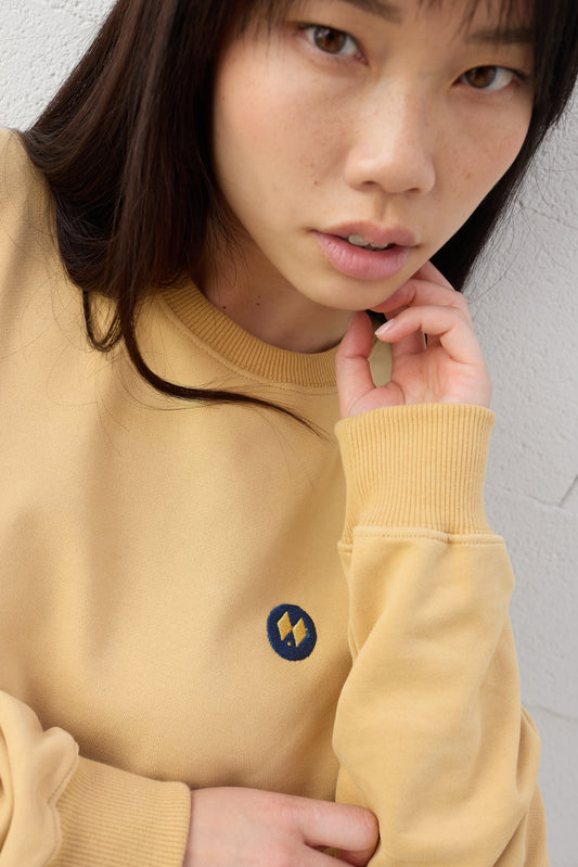 Sudadera Regular Fit Mostaza