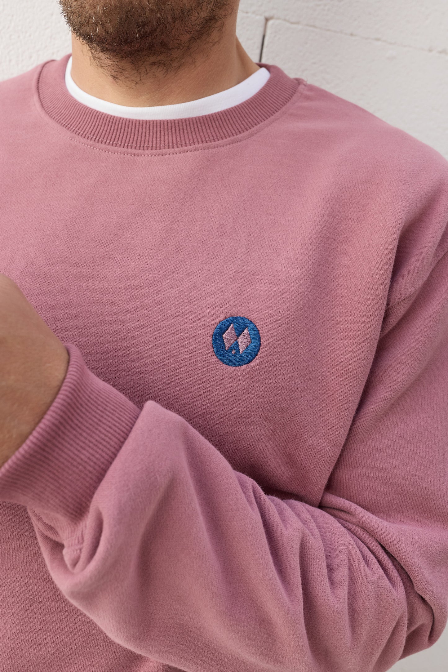 Sudadera Regular Fit Burdeos Empolvado